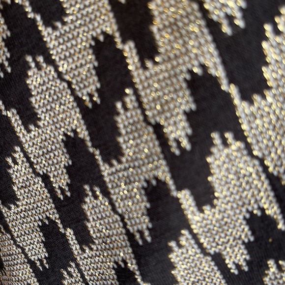 LuLaRoe New Elegant Black Metallic Gold Nicole Dress 2XL NWT - Picture 5 of 12